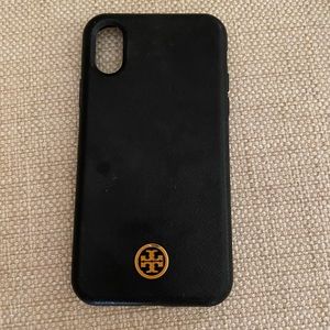 TORY BURCH Black iPhone X Robison Leather